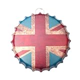 Vosarea レトロ錬鉄製のビールの瓶のキャップ装飾フッククリエイティブハンギングフックバーの壁の装飾