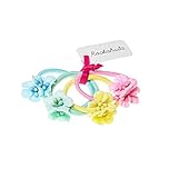H620Mレインボーフラワーヘアゴム4本セット/マルチ