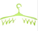 こども用 まとめ干し ハンガー 8ピンチ (グリーン)