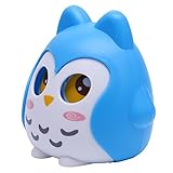 フクロウ貯金箱かわいいフクロウシェイプお金現金ペニーセント保存ポットお金ボックス部屋装飾子供ギフト ブルー