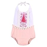 MIOIM ベビー ロンパース 新生児 赤ちゃん ノースリーブ ホルターネック 連体服 キッズ カバーオール 男の子 女の子 足つき ボディスーツ 肌着 七三五 出産お祝い 子供服 0~2歳