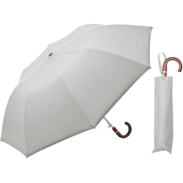 Amazon | -40℃の遮熱効果 COKAGE+ 日傘 折りたたみ 3段 木手元 50cm