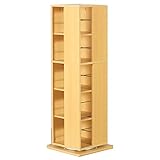 家具の赤や 回転式コミック本棚5段 ナチュラル