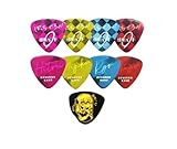 ぼっち ざ ろっく ギター用のピック ピック 結束バンド 後藤 ひとり プラスチック製 ベース 様々な厚さ カラフル 収納ボックス付 ギター アコギ エレキ ベース ミディアム ピック 初心者 5個 セット (B)