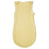 Tadpoles 0-6 Months Cable Knit Sleep Sack, Yellow by Sleeping Partners [並行輸入品]
