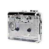 カセットからMP3プレーヤーへ、mewmewcat TON010ポータブルカセットからMP3プレーヤーへミニUSBテーププレーヤーMP3コンバーター（3.5mm AUX入力ソフトウェア付き）CDカセットキャプチャオーディオミュージックプレーヤーPCラップトップと互換性があります