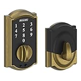 Schlage Touch Camelot Deadbolt (Antique Brass) BE375 CAM 609 Schlage Lock Company [並行輸入品]
