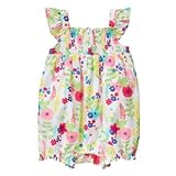 ジンボリー GYMBOREE/ フローラルワンピース ウォーターカラーブルーム ロンパース半袖 6～12ヶ月【並行輸入】