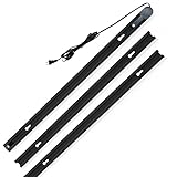 約2m ダクトレール ライティングレール コンセント 0.7m+0.65m*2 押しボタン 連結タイプ 延長タイプ 配線ダクト ブラック ホワイト ライティングバー レールライト インテリア 照明器具 スポットライト 簡易取付 工事不要 間接 天井 照明用 直付け型