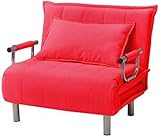 弁天インテリア ソファ&amp;カウチ&amp;ベッド 多機能1人掛けソファー コンパクトタイプ うめピンク