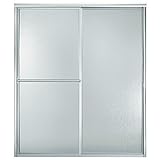 Sterling 5970-59S Deluxe By-Pass Bath Door, Silver with Pebbled Glass Texture [並行輸入品]