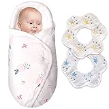 ベビーおくるみ ベビー寝袋 無地 綿 かんたん夜泣き対策 【OU.OU】 赤ちゃん布団 ベビーブランケット 出産祝い (0~3月•ちょう)