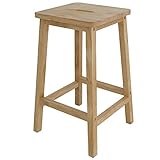ルームアンドホーム 椅子 スツール バー 四角 スクエア ナチュラル 32×32×60.5cm
