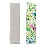 ココトリコ（cocotorico） シートベルトカバー 2個セット ニッティ柄 【ニッティグリーン×コットンリネン】