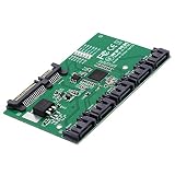 Chenyang SATA 3.0スプリッター - 1~5ポートアダプター、HUBコンバーター、PMマルチプライヤー、ポートセレクターJMB575。