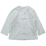 《春夏対応》(日本製) Pample Mousse(パンプルムース) コンパクト天竺フリルレースインナー長袖Tシャツ 80cm/オフ NO.DP-71807