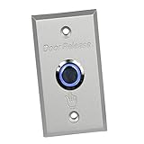 Perfk 高品質　金属　合金　スイッチ　ドア　出口　リリース　プッシュボタン　ホーム　スイッチ　パネル　部品　バックライト付き　ロック　すべての種類に適しています