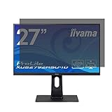 iiyama ProLite XUB2792HSU-1D 27インチ対応 覗き見防止 プライバシーフィルター ブルーライトカット 液晶保護フィルム 反射防止 両面使用可能 着脱簡単 紫外線カット lifeinnotech