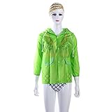 Demiawaking　キッズ 子供用 レインコート　 レインウェア　 レインポンチョ 　身長90～110cm　グリーンカエル