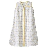 HALO 100% Cotton Muslin Sleepsack Wearable Blanket, Giraffe Plaid, Medium [並行輸入品]