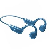 Bluetooth イヤホン 耳を塞がない 骨伝導イヤホン AAC/SBCに対応 耳掛け式 ブルートゥース イヤホン 1１時間連続使用 イヤホン bluetooth IPX7防水 オープンイヤーヘッドホン 超軽量設計 (ブルー)