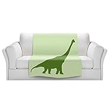 ブランケットウルトラソフトFuzzy 4サイズ！DIANOCHEデザインからby Catherine Holcombe恐竜IグリーンホームDecor Unique Designer芸術的スタイリッシュ