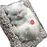 TOMMYFIELD 猫 置物 インテリア かわいい 活性炭製品 ねこ ぬいぐるみ リアル 活性炭 (金) [並行輸入品]