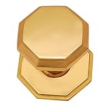 Adonai Hardware Emmanuel Brass Door Knob with Rose (Polish Lacquered)