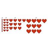 n. Sunforest 40オレンジLove Heartsビニール壁デカール取り外し可能なDIY飾りステッカー赤ちゃん保育園壁アート壁画
