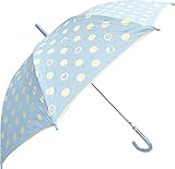 サンマルコ 傘 水玉のミニーマウス ブルー 親骨55cm ジャンプ式