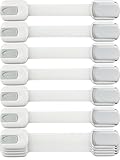 Child Safety Locks -VALUE PACK (10 Straps)- No Tools or Drilling -Adjustable Size/Flexible -Adhesive