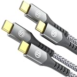 USB Type C ケーブル【3M/2本】タイフc ケーブル【PD& QC3.2対応 100W急速充電】USB C-Cけーぶる たいふc usb cけーぶる iPhone 17 16 15 Pro Max,MacBook Pro/Air iPad Pro、Samsung Galaxy S24/S23/S22/S21,Sony,Google Pixel,type c機器と互換性があり(グレー)