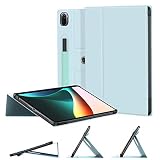 For Xiaomi Mi Pad 5 / Mi Pad 5 Pro ケース 360度回転可能 肌にやさしい 薄型 超軽量 全面保護型 強い マグレットXiao Mi Pad 5 専用ケース （空色）
