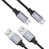 ICZI USB Type C ケーブル USB3.0 USB-A to USB-Cケーブル Type-C機器対応 高耐久ナイロン編み 56