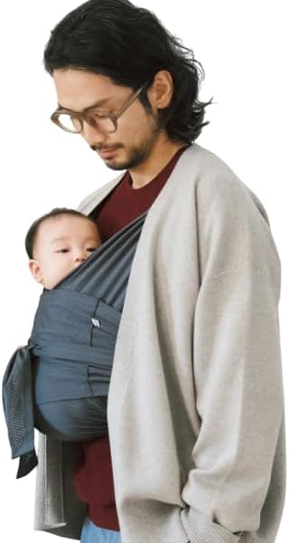 Konny Baby Sling Carrier with Head Support, FLEX Adjustable Size, AirMesh, Summer Use, Air Mesh Material, Cool and Comfortable, For Mom and Dad, Baby Sling, Newborn to 44.1 lbs (20 kg), International - 1