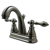 Kingston Brass FS5618ACL Two Handle 4 in. Centerset Lavatory Faucet with Retail Pop-up