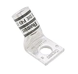 Panduit LCAX250-12H-X Flex Conductor Lug, One Hole, Standard Barrel With Window, 45 Degree Angle, 26