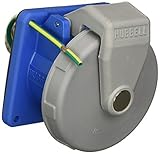 Hubbell HBL530R9W Receptacle 4 Pole and 5 Wire 30 amp 120/208V Watertight [並行輸入品]