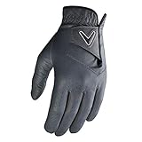 Callaway Golf Opti Color メンズ ゴルフグローブ (左手用 M/L チャコール シングルグローブ)