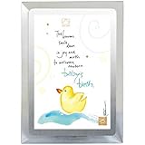 WL SS-WL-22162 Newborn Baby's Birth Musical Frame with Duck & Silver Colored Edges【クリスマス】【ツリー】 [並行輸入
