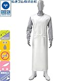 弘進ゴム/前掛け エプロン ネオフレッシュ/カッポウエプロン 袖無 カラー：白 サイズ：LL 品番：G0477GC