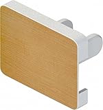 【3409】　コンセントキャップ　ウッディ　6個組　ホワイト　WOODY 6 Caps for electric outlets　【山崎実業】