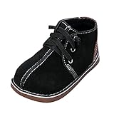 (ベビーゴー)babygo ベビーシューズ キッズブーツ 男の子 キッズ 編み上げブーツ キッズ フォーマル靴 赤ちゃん シューズ レザー 秋冬 1-3歳 ブラック 15cm