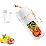 ジューサー 小型一人用 スムージーミキサーージーブレンダー 野菜 果物 氷 ソース 簡単洗浄 ポータブルブレンダー 水漏れなし 多目的ジューサー アウトドア キャンプ オフィス ジムジューサー 330ml タイプC対応 日本語取扱説明書