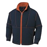 空調服 空調風神服 2017年新商品 袖取り外し長袖ブルゾン(半袖)作業着（ファンなし/単品）<099-KU91620> (LL, 3-ネイビー)