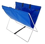 サキ 手荷物入れ セルフワゴン レザー調 PVC ブルー R-357BL