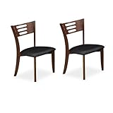北欧風 幅45cm幅 ダイニングチェア 2脚セット ブラウン