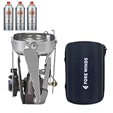 イワタニ FORE WINDS コンパクトキャンプストーブ FW-CS01-JP カセットガスノルマル付き 2点セット