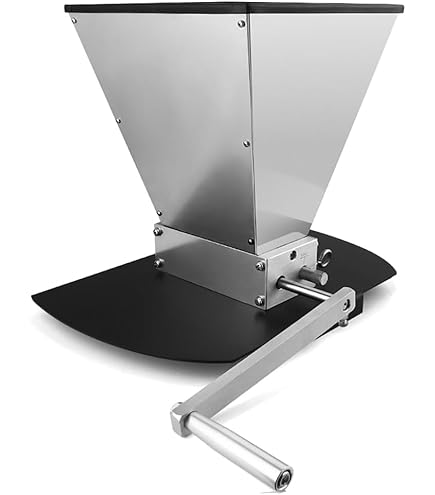 Amazon.co.jp: 麦芽粉砕機 モルトミル 手挽き 溝幅調節 容量4L 麦芽