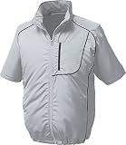 空調服 服単体 ポリエステル製半袖空調服 KU91720 シルバーXブラック 4L 8209222